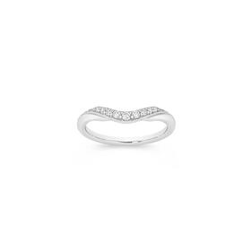 9ct-White-Gold-Diamond-Curved-Band on sale