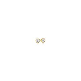 9ct-Gold-Diamond-Heart-Stud-Earrings on sale