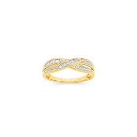 9ct-Gold-Diamond-Crossover-Ring on sale