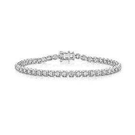 9ct-White-Gold-Diamond-Tennis-Bracelet on sale