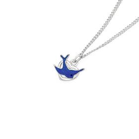 Sterling+Silver+Childs+Bluebird+Heart+Pendant