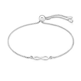 Sterling+Silver+Infinity+Friendship+Bracelet