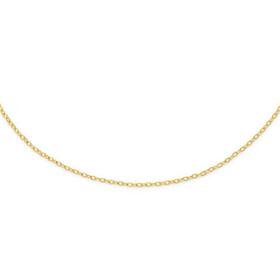 9ct+Gold+45cm+Solid+Twist+Cable+Chain