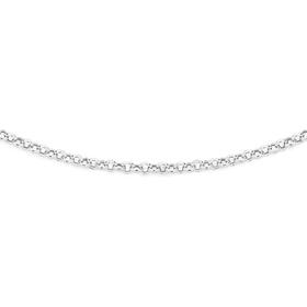 Italian-Sterling-Silver-50cm-Bolt-Ring-Belcher-Necklace on sale