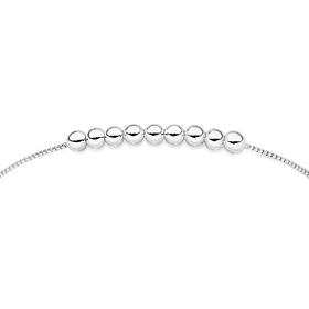 Sterling-Silver-Nine-Bead-Friendship-Bracelet on sale