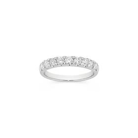 Alora-9ct-White-Gold-Lab-Grown-Diamond-Band on sale