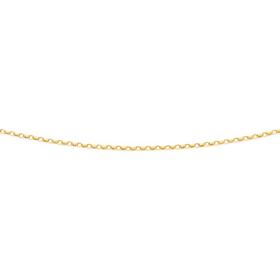 9ct+Gold+45cm+Solid+Oval+Belcher+Chain