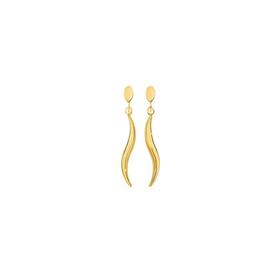9ct-Gold-Swirl-Drop-Stud-Earrings on sale