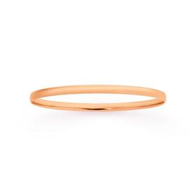 9ct+Rose+Gold+65mm+Solid+Comfort+Bangle