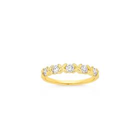 Alora-9ct-Gold-Lab-Grown-Diamond-Hugs-And-Kisses-Band on sale