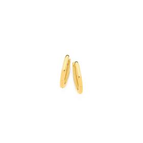 9ct-Gold-9mm-Polished-Huggie-Earrings on sale