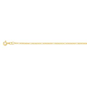 9ct-Gold-20cm-Solid-Diamond-Cut-Figaro-51-Bracelet on sale