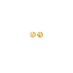 9ct-Gold-4mm-Diamond-Cut-Ball-Stud-Earrings on sale