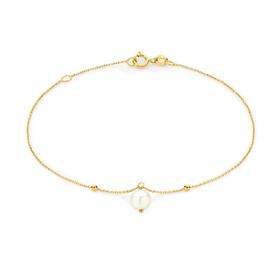 9ct-Gold-Cultured-Freshwater-Pearl-Bracelet on sale