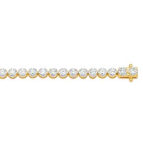 Alora+9ct+Gold+3+Carats+TW+Lab+Grown+Diamond+Tennis+Bracelet