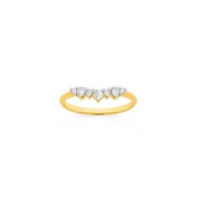 Alora-9ct-Gold-Lab-Grown-Diamond-Curve-Band on sale