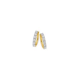 Alora+9ct+Gold+Lab+Grown+Diamond+Huggie+Earrings