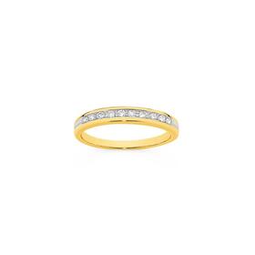 9ct-Gold-Diamond-Anniversary-Band on sale