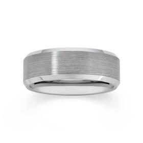 M%2BY+Tungsten+Carbide+Grey+Matte+Gents+Ring