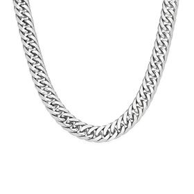 M%2BY+Stainless+Steel+55cm+Bevelled+Double+Curb+Gents+Chain
