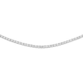 Sterling-Silver-Cubic-Zirconia-43cm-Tennis-Necklace on sale