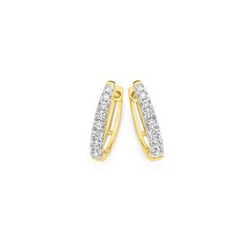 Alora-9ct-Gold-Lab-Grown-Diamond-Huggie-Earrings on sale