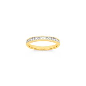 Alora-9ct-Gold-Lab-Grown-Diamond-Band on sale