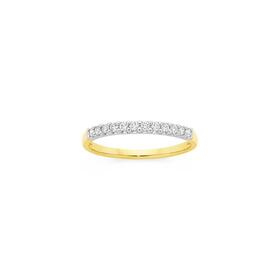 9ct+Gold+Diamond+Band