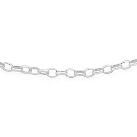 Sterling-Silver-50cm-Solid-Oval-Belcher-Chain on sale