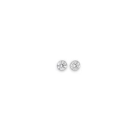 Silver+6mm+CZ+Studs+with+Heart+Detail