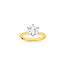 Alora-9ct-Gold-Lab-Grown-Diamond-Solitaire-Ring on sale