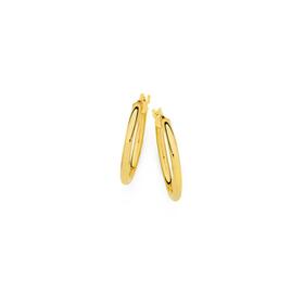 9ct-Gold-2x15mm-Polished-Hoop-Earrings on sale