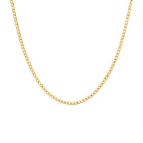 9ct-Gold-45cm-Solid-Oval-Curb-Chain on sale