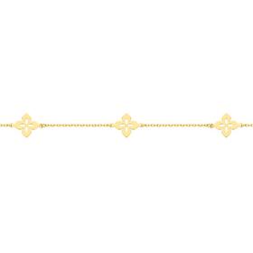 9ct-Gold-19cm-Multi-Cut-Out-Flower-Bracelet on sale