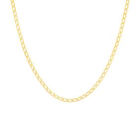 9ct-Gold-45cm-Fine-Diamond-Cut-Open-Oval-Curb-Chain on sale