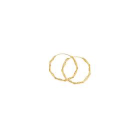 9ct+Gold+18mm+Flexi+Hoop+Earrings