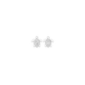 Silver-CZ-Turtle-Stud-Earrings on sale