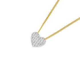 9ct-Gold-Diamond-Small-Heart-Slider-Pendant on sale