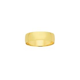 9ct-Gold-7mm-Half-Round-Light-Wedding-Gents-Band-Size-X on sale