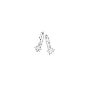9ct-White-Gold-Lab-Grown-Diamond-Solitaire-Drop-Hook-Earrings on sale