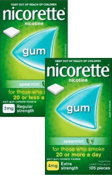 20-off-Nicorette-Gum-Spearmint-2mg-or-4mg-105-Pieces on sale