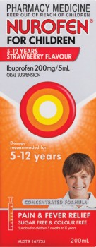 Nurofen-For-Children-5-12-Years-Strawberry-Flavour-200mL on sale