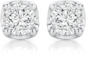 9ct-White-Gold-Diamond-Solitaire-Stud-Earrings on sale