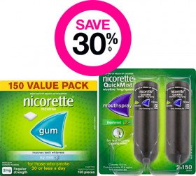 Save-30-on-Selected-Nicorette-Products on sale