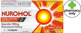 Nuromol-Dual-Action-12-Tablets on sale