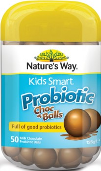 Natures-Way-Kids-Smart-Probiotic-Choc-Balls-50-Pack on sale