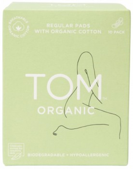 Tom-Organic-Regular-Ultra-Thin-Pads-10-Pack on sale