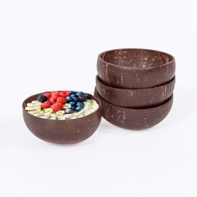 4-Piece-Coconut-Bowls-Brown on sale