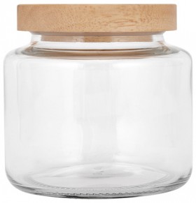 550ml-Glass-Jar-with-Wood-Lid on sale