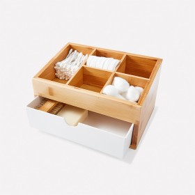 Bamboo-Organiser-with-Drawer on sale
